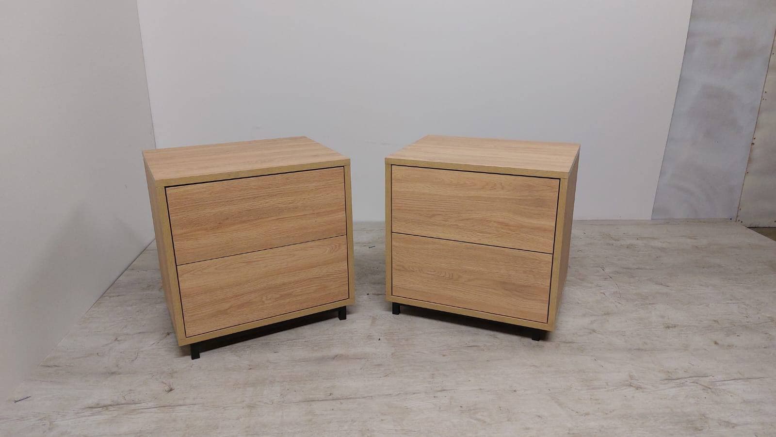Pair of bedside cabinets
